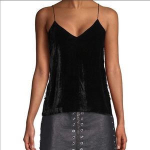 Alice + Olivia Contessa Lace Panel Cami Tank S